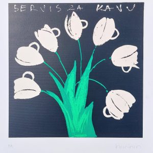 Boris Bućan Servis za kavu serigrafija grafika