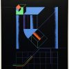 Vinko Fišter grafika serigrafija slika Geometrija iz 1977