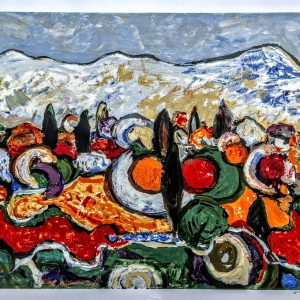 Đuro Pulitika, pejzaz. Sitotisak serigrafija