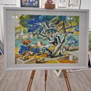 Mladen Veža, Maslina, sitotisak grafika